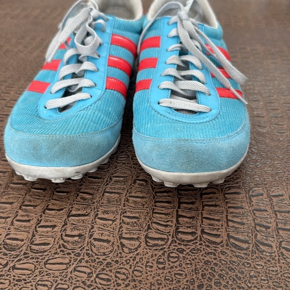 Adidas Originals Arrow Blue Red Sneakers 8 US Men’s Vintage Corduroy Low Top - Picture 3 of 13